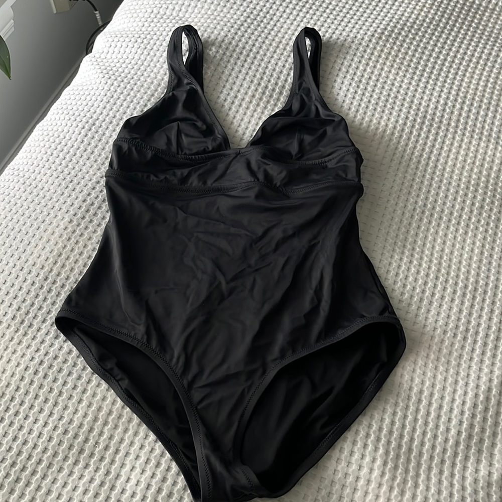 J. Crew Black One-Piece Swimsuit US Size 10